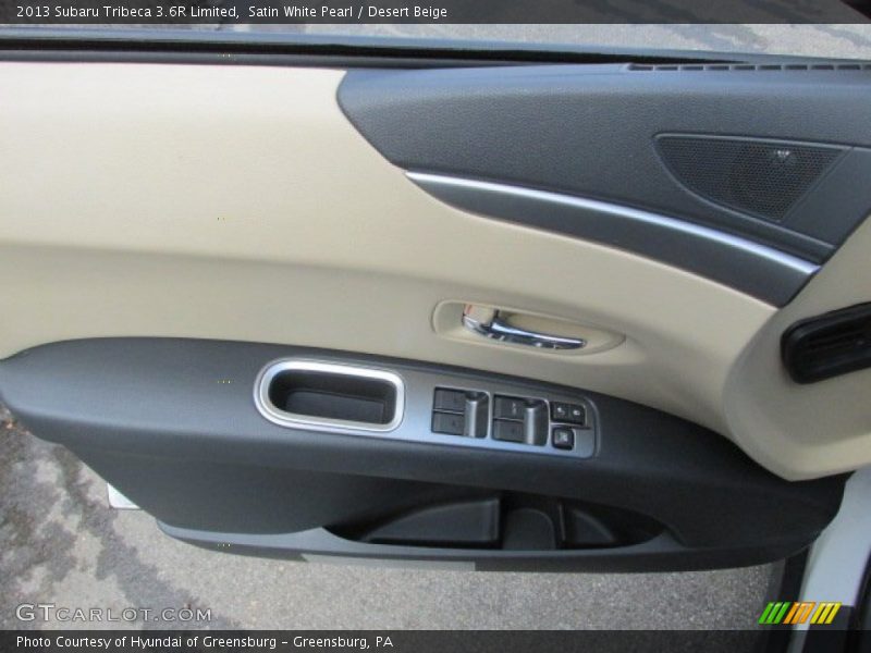 Satin White Pearl / Desert Beige 2013 Subaru Tribeca 3.6R Limited