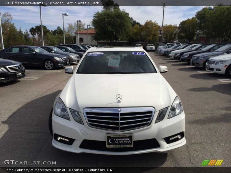 Arctic White / Black 2011 Mercedes-Benz E 350 Sedan