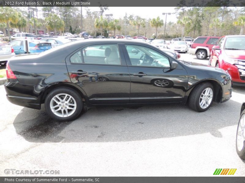 Black / Medium Light Stone 2012 Ford Fusion S