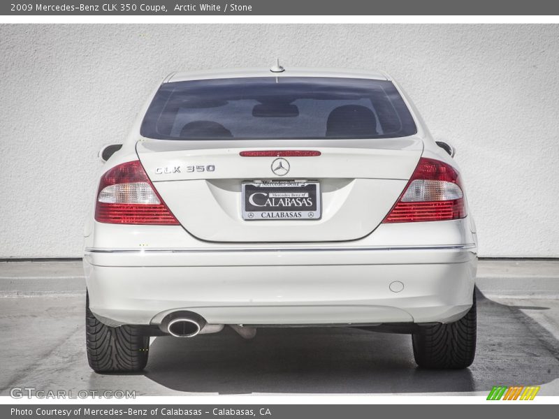 Arctic White / Stone 2009 Mercedes-Benz CLK 350 Coupe