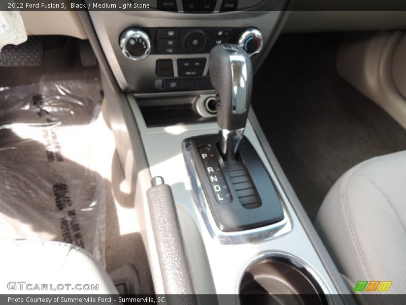 Black / Medium Light Stone 2012 Ford Fusion S