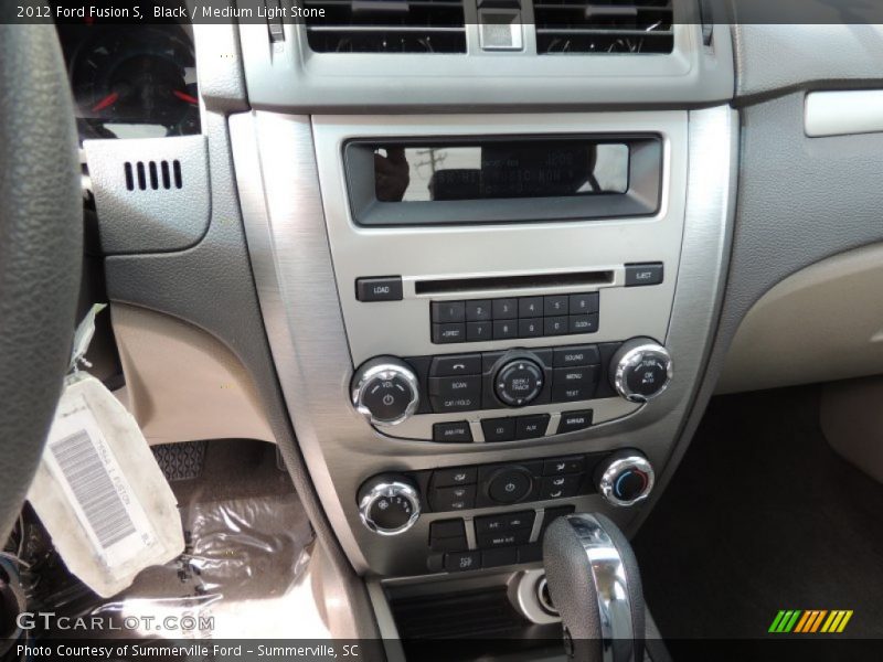 Black / Medium Light Stone 2012 Ford Fusion S