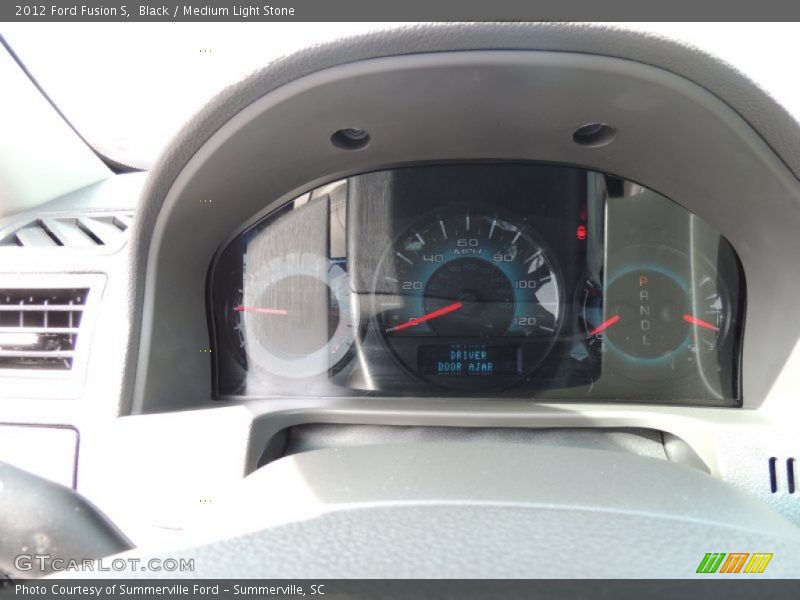 Black / Medium Light Stone 2012 Ford Fusion S