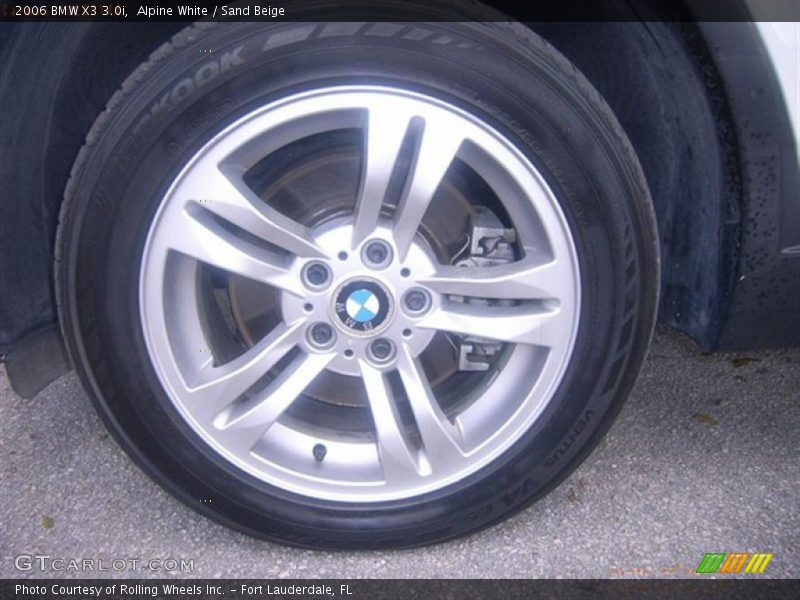 Alpine White / Sand Beige 2006 BMW X3 3.0i