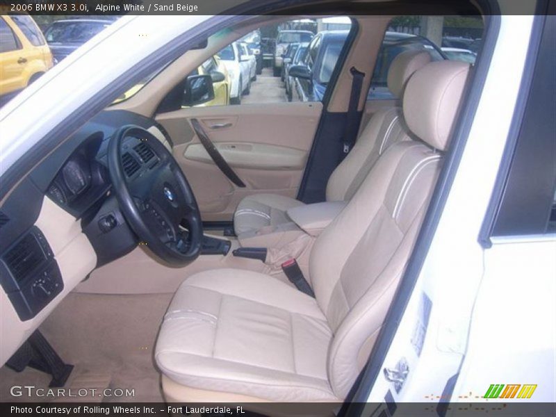 Alpine White / Sand Beige 2006 BMW X3 3.0i