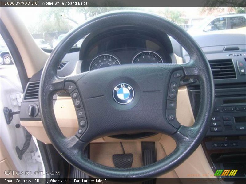 Alpine White / Sand Beige 2006 BMW X3 3.0i