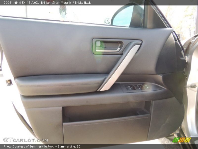 Brilliant Silver Metallic / Brick/Black 2003 Infiniti FX 45 AWD