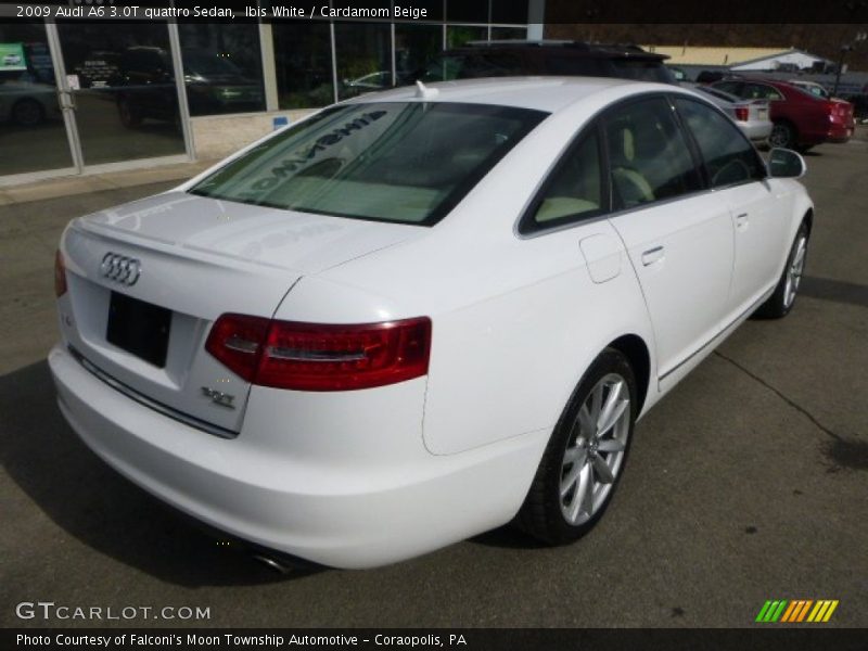 Ibis White / Cardamom Beige 2009 Audi A6 3.0T quattro Sedan
