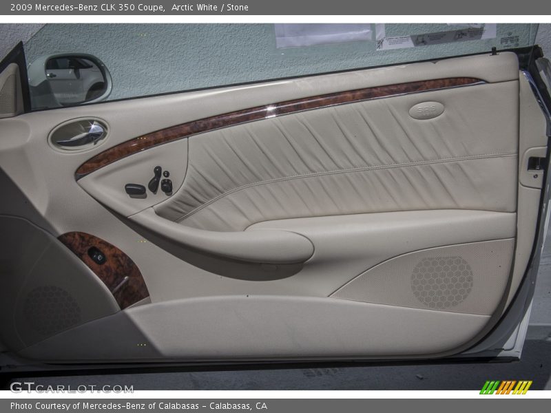 Arctic White / Stone 2009 Mercedes-Benz CLK 350 Coupe