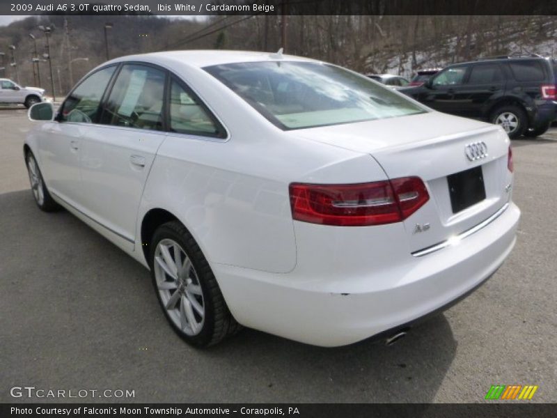 Ibis White / Cardamom Beige 2009 Audi A6 3.0T quattro Sedan