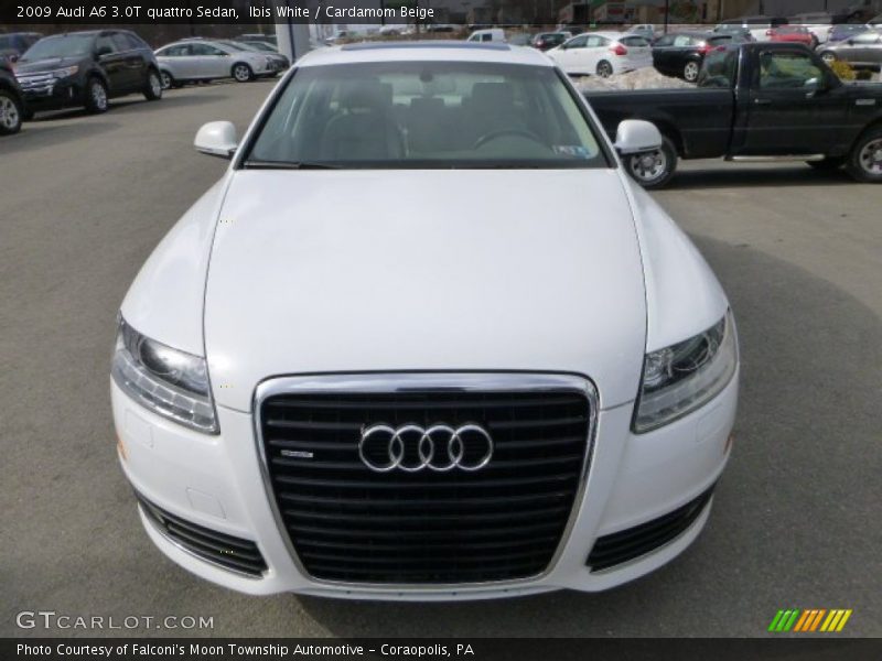 Ibis White / Cardamom Beige 2009 Audi A6 3.0T quattro Sedan