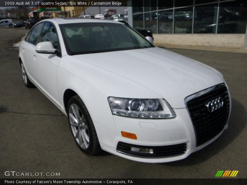 Ibis White / Cardamom Beige 2009 Audi A6 3.0T quattro Sedan