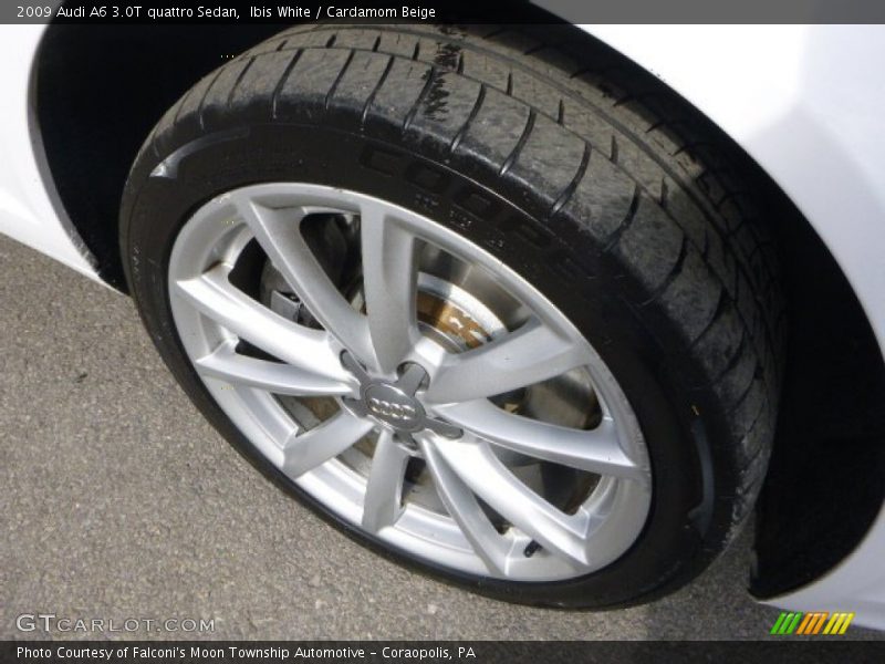 Ibis White / Cardamom Beige 2009 Audi A6 3.0T quattro Sedan