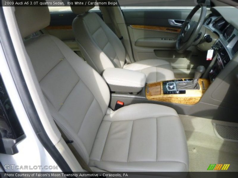 Ibis White / Cardamom Beige 2009 Audi A6 3.0T quattro Sedan