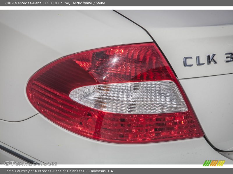 Arctic White / Stone 2009 Mercedes-Benz CLK 350 Coupe