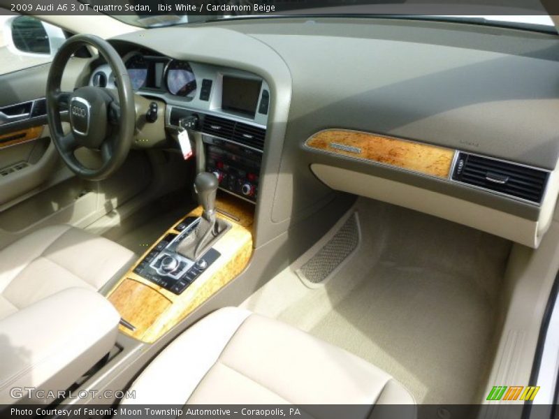 Ibis White / Cardamom Beige 2009 Audi A6 3.0T quattro Sedan