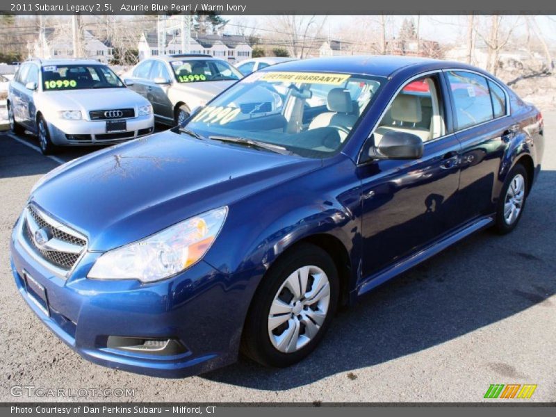 Azurite Blue Pearl / Warm Ivory 2011 Subaru Legacy 2.5i