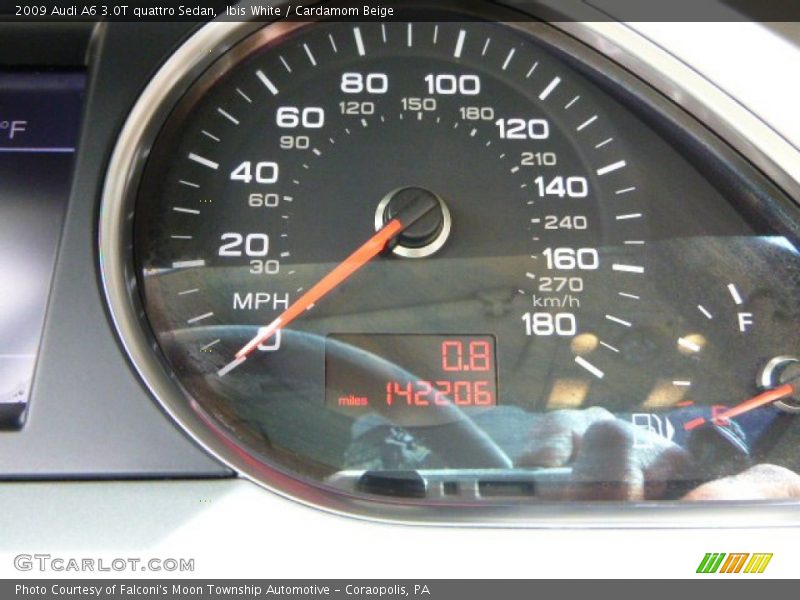 Ibis White / Cardamom Beige 2009 Audi A6 3.0T quattro Sedan