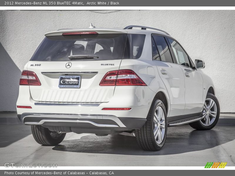 Arctic White / Black 2012 Mercedes-Benz ML 350 BlueTEC 4Matic
