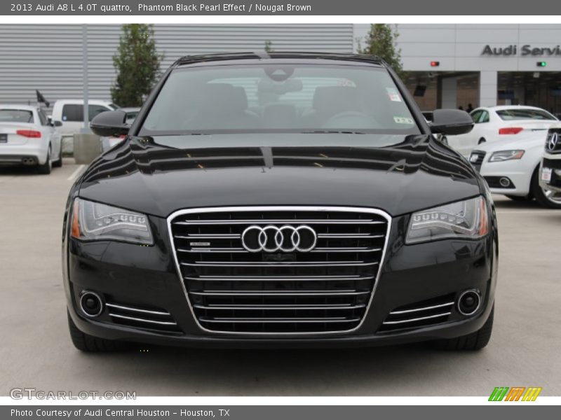 Phantom Black Pearl Effect / Nougat Brown 2013 Audi A8 L 4.0T quattro