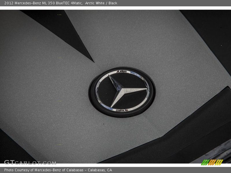 Arctic White / Black 2012 Mercedes-Benz ML 350 BlueTEC 4Matic
