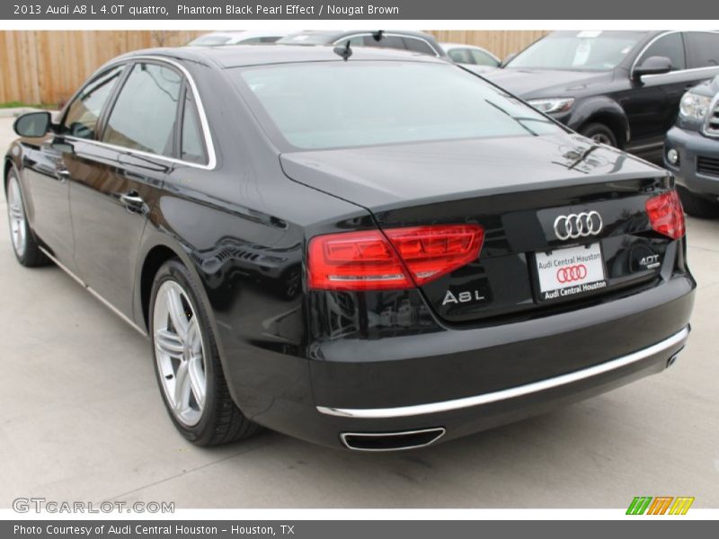 Phantom Black Pearl Effect / Nougat Brown 2013 Audi A8 L 4.0T quattro