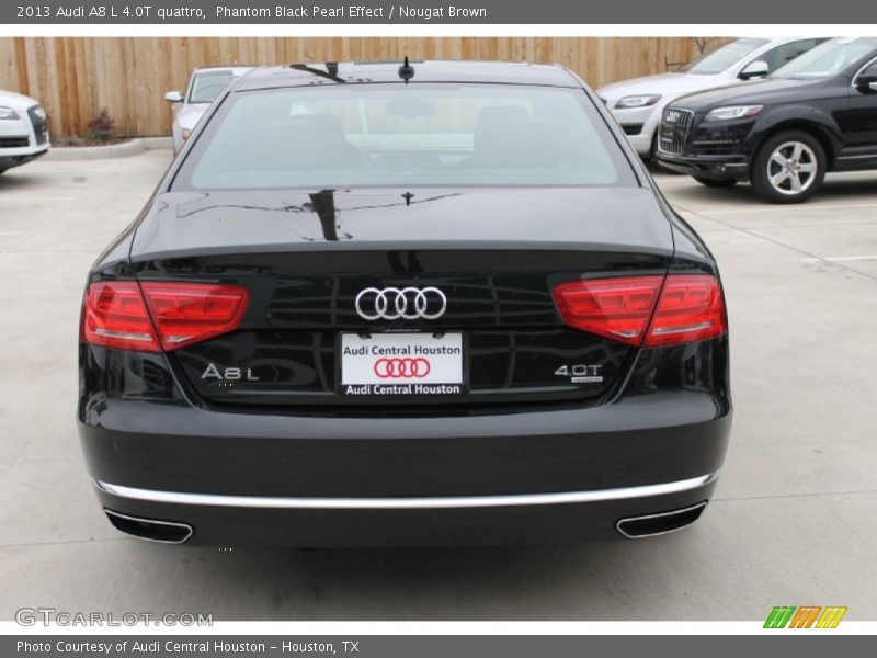 Phantom Black Pearl Effect / Nougat Brown 2013 Audi A8 L 4.0T quattro