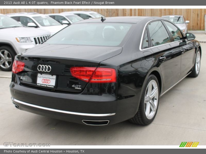 Phantom Black Pearl Effect / Nougat Brown 2013 Audi A8 L 4.0T quattro
