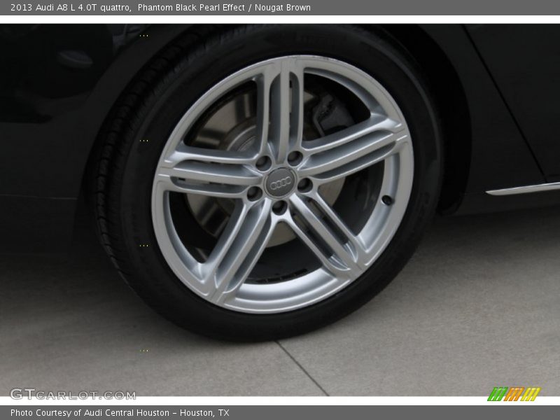 Phantom Black Pearl Effect / Nougat Brown 2013 Audi A8 L 4.0T quattro