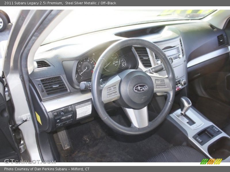 Steel Silver Metallic / Off-Black 2011 Subaru Legacy 2.5i Premium
