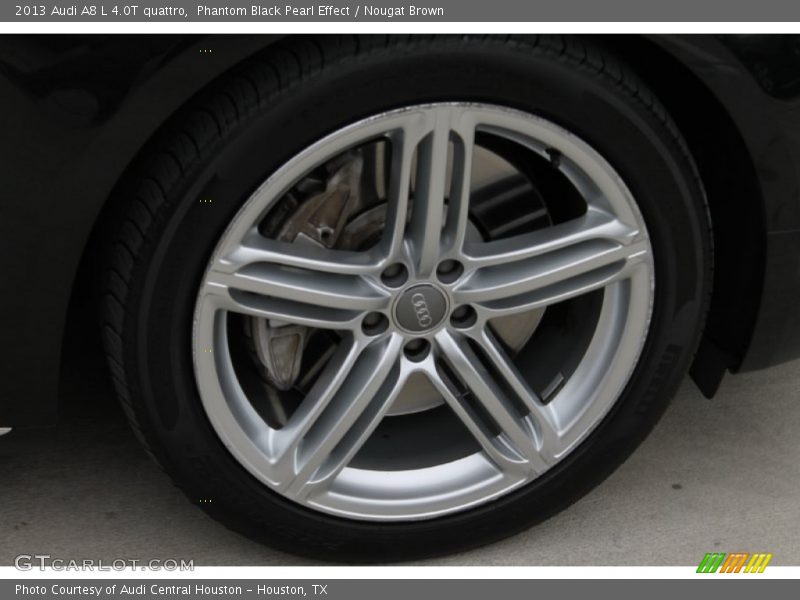 Phantom Black Pearl Effect / Nougat Brown 2013 Audi A8 L 4.0T quattro