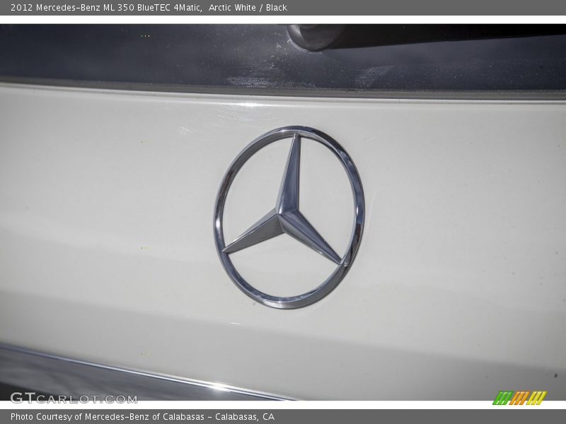 Arctic White / Black 2012 Mercedes-Benz ML 350 BlueTEC 4Matic