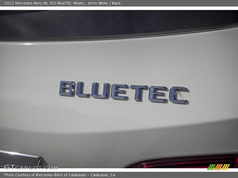 Arctic White / Black 2012 Mercedes-Benz ML 350 BlueTEC 4Matic