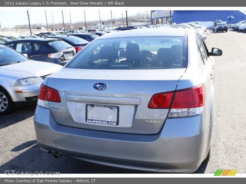Steel Silver Metallic / Off-Black 2011 Subaru Legacy 2.5i Premium