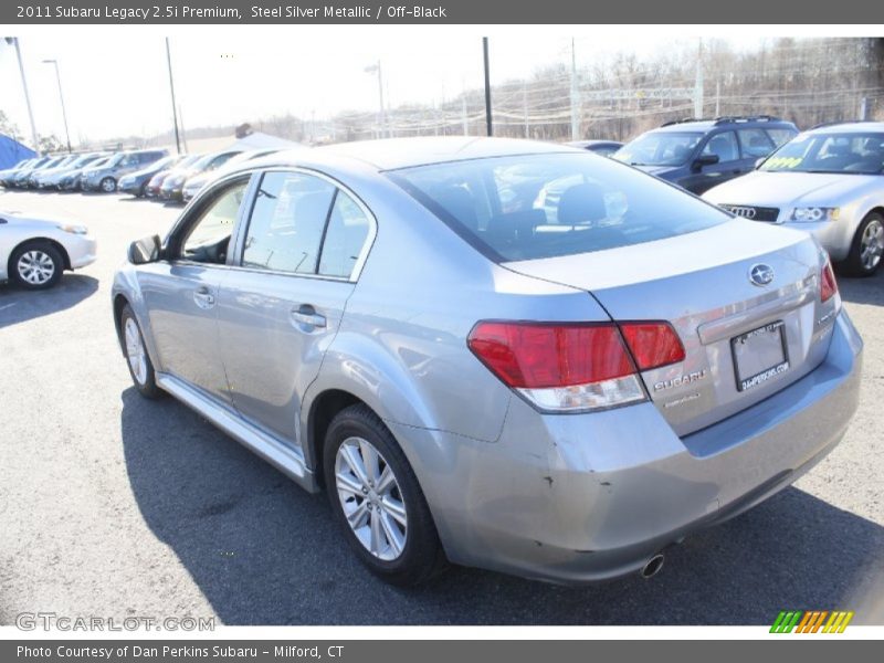 Steel Silver Metallic / Off-Black 2011 Subaru Legacy 2.5i Premium