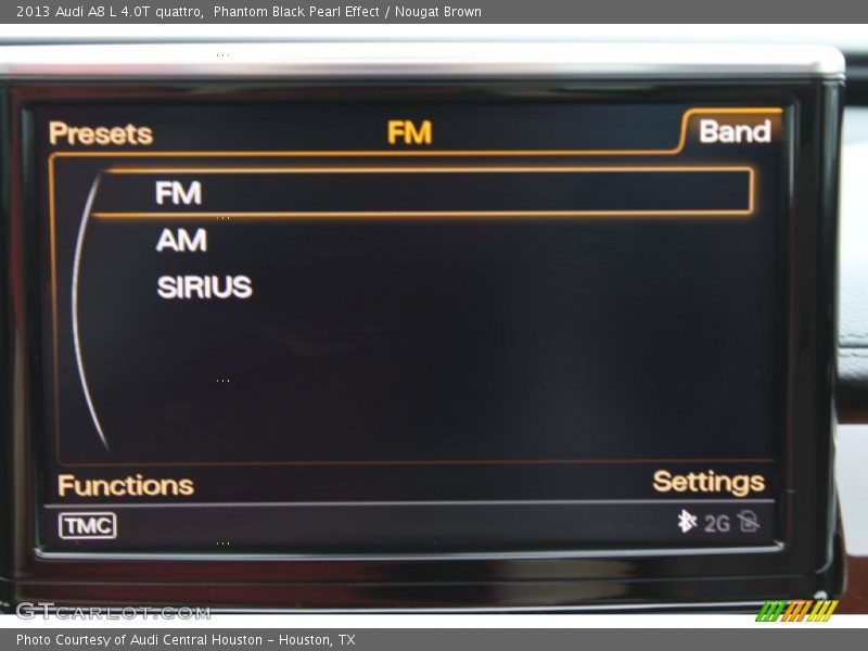 Phantom Black Pearl Effect / Nougat Brown 2013 Audi A8 L 4.0T quattro