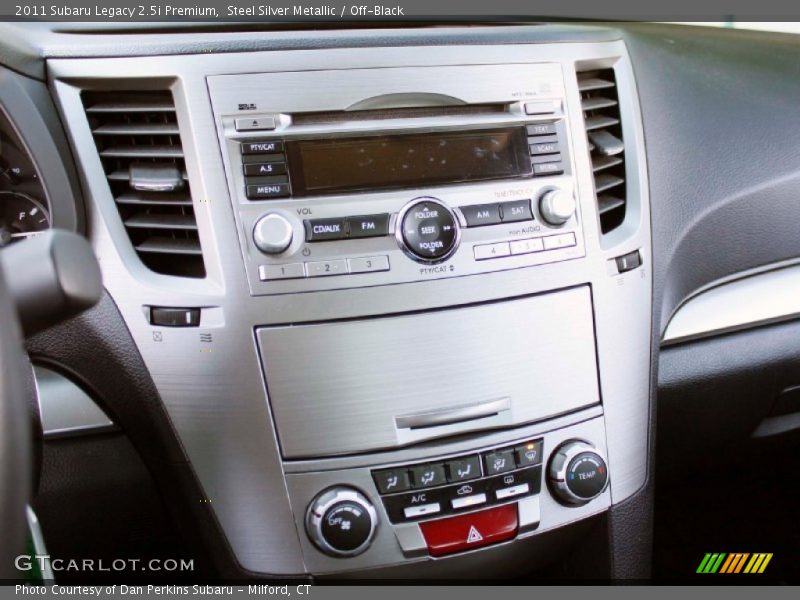Steel Silver Metallic / Off-Black 2011 Subaru Legacy 2.5i Premium