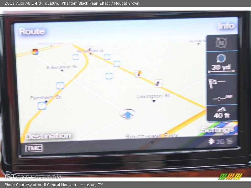 Phantom Black Pearl Effect / Nougat Brown 2013 Audi A8 L 4.0T quattro