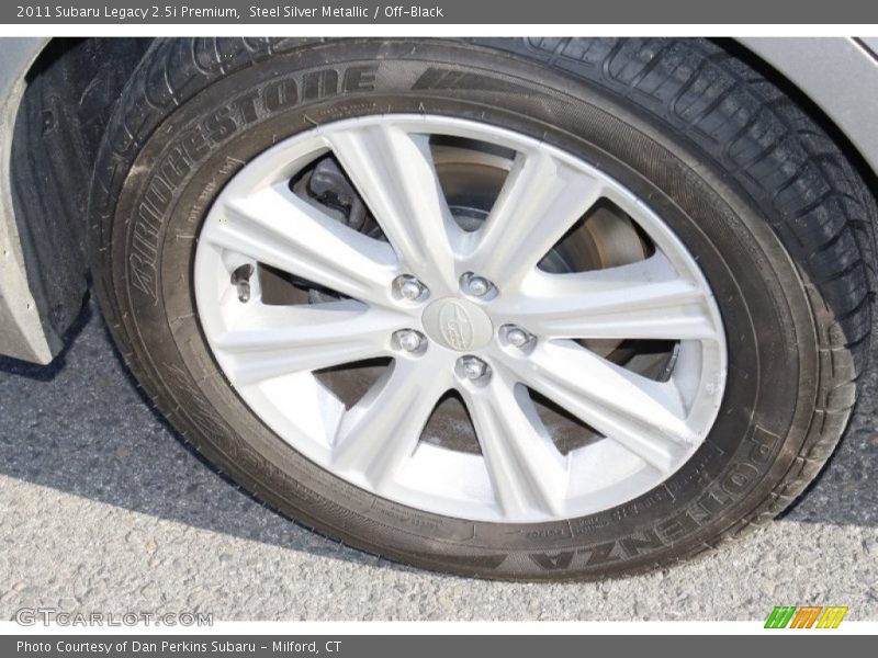 Steel Silver Metallic / Off-Black 2011 Subaru Legacy 2.5i Premium