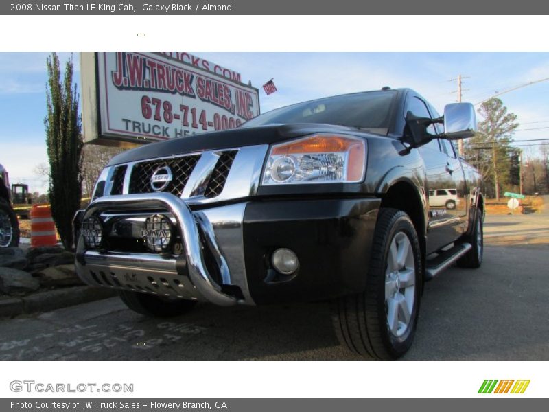 Galaxy Black / Almond 2008 Nissan Titan LE King Cab