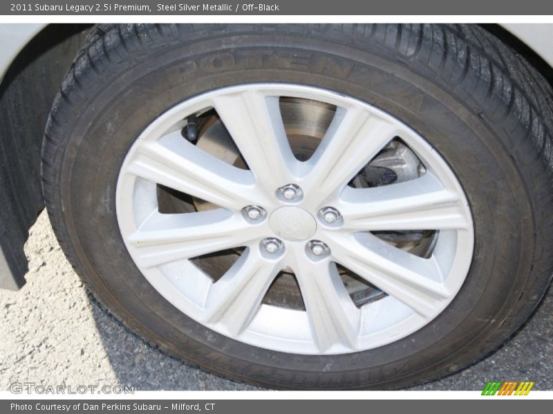Steel Silver Metallic / Off-Black 2011 Subaru Legacy 2.5i Premium