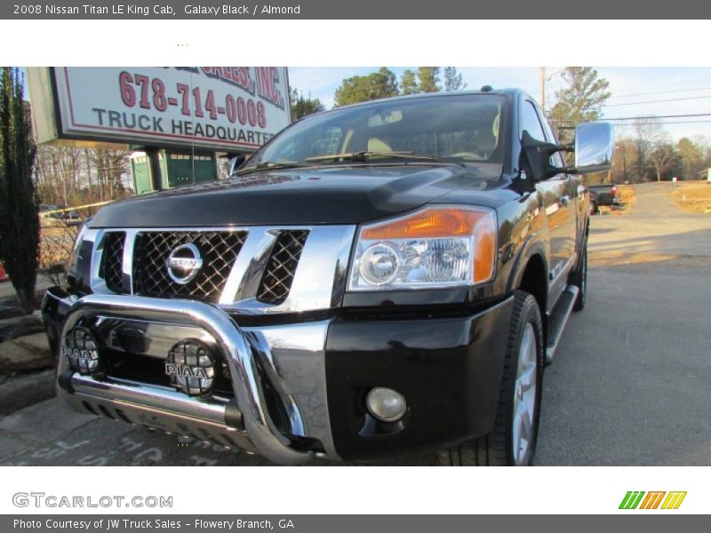Galaxy Black / Almond 2008 Nissan Titan LE King Cab