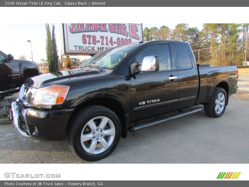 Galaxy Black / Almond 2008 Nissan Titan LE King Cab