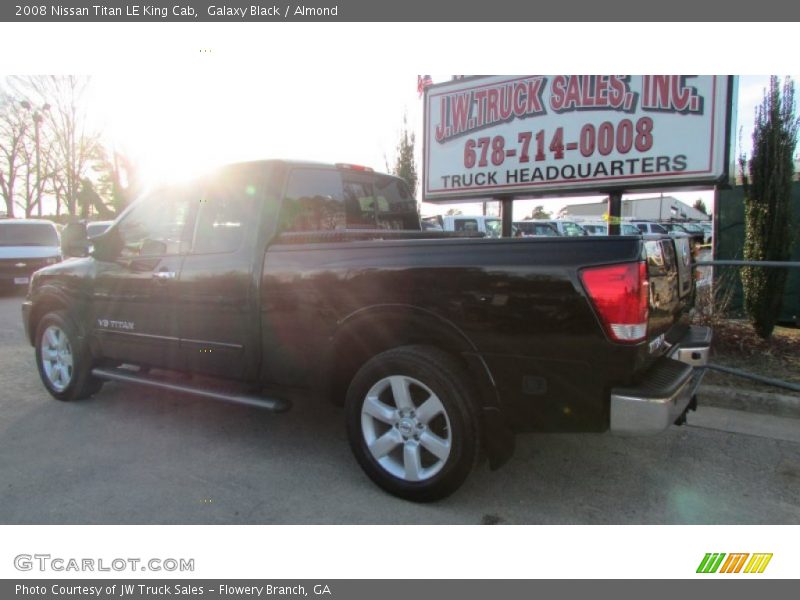 Galaxy Black / Almond 2008 Nissan Titan LE King Cab
