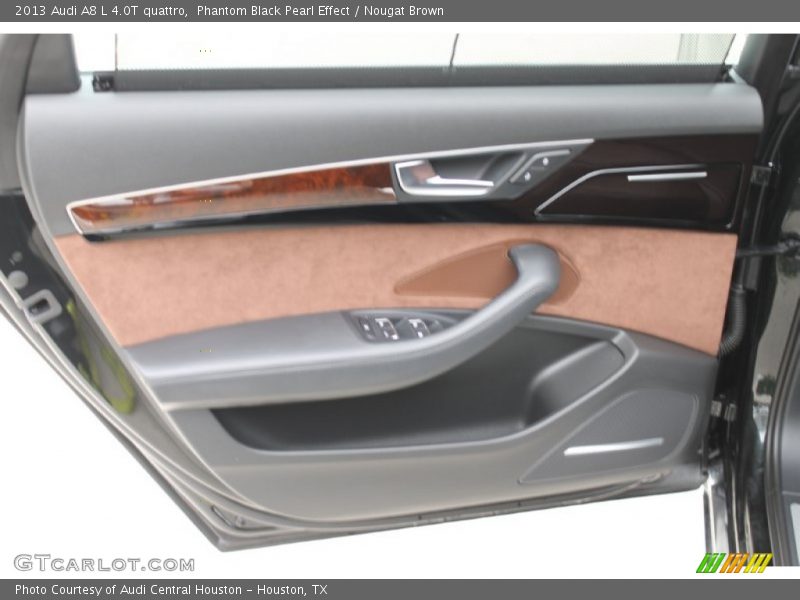 Phantom Black Pearl Effect / Nougat Brown 2013 Audi A8 L 4.0T quattro