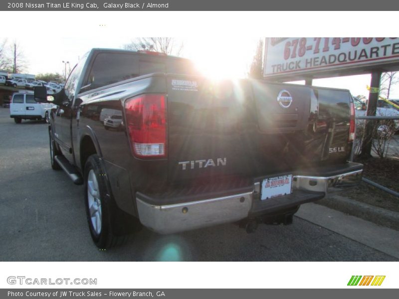 Galaxy Black / Almond 2008 Nissan Titan LE King Cab
