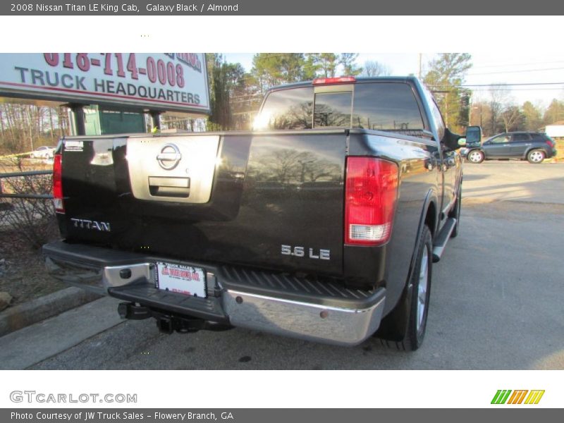 Galaxy Black / Almond 2008 Nissan Titan LE King Cab
