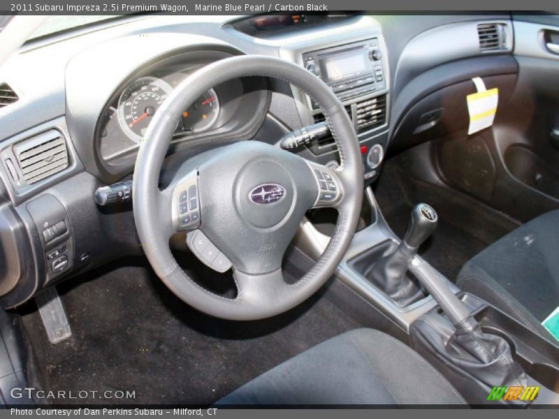 Marine Blue Pearl / Carbon Black 2011 Subaru Impreza 2.5i Premium Wagon