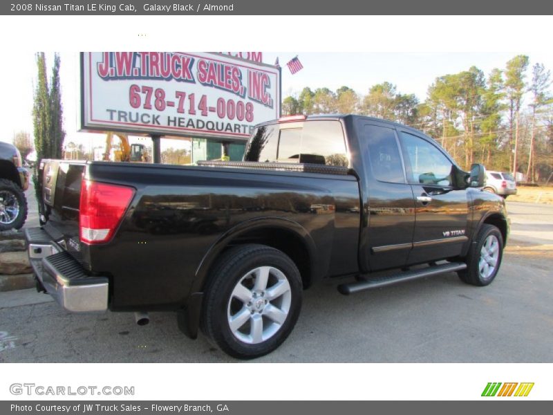 Galaxy Black / Almond 2008 Nissan Titan LE King Cab