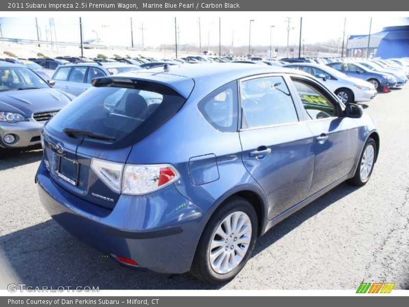 Marine Blue Pearl / Carbon Black 2011 Subaru Impreza 2.5i Premium Wagon